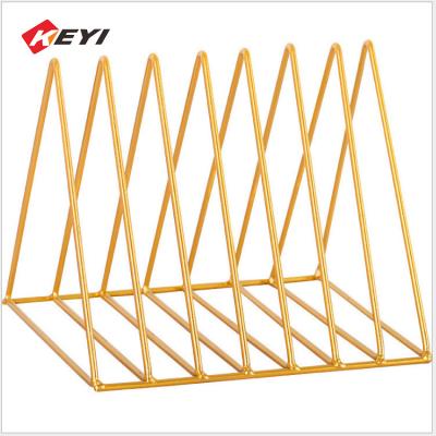 China Custom Square Bracket Triangle Triangle Rack Supermarkets Metal Display Rack for sale