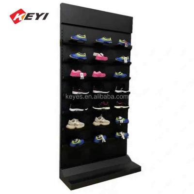 China Modern popular metal sports shoes metal shelf promotion shoe display stand/steel shoes display rack for store for sale