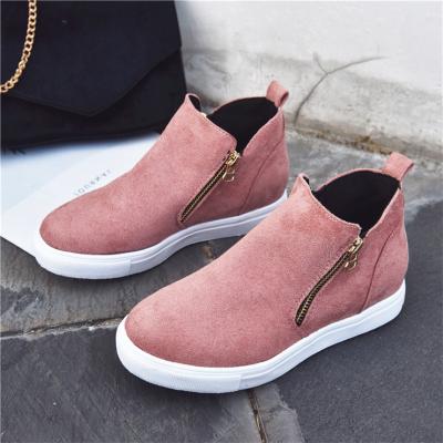 China Breathable 200919 Size: 36-43 Vulcanize Flat Shoes Woman Trainers Women Casual Shoes High Top Basket Shoes Ladies Sneakers for sale