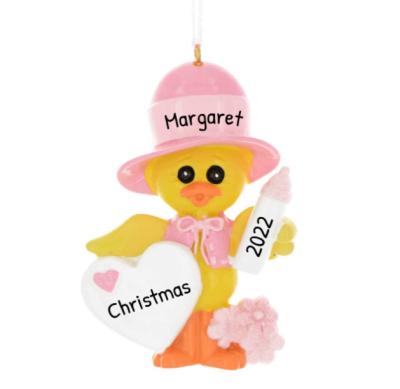 China Christmas Decoration Personalized Babies First Christmas Ornament for sale