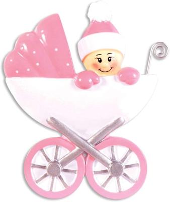 China Resin Personalized 1st Christmas Baby 2022 Ornament for sale