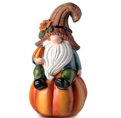 China Christmas tree decor; Gifts ; Home Decor Thanksgiving Pumpkin Garden Gnome White Beard Gnome Statue for sale