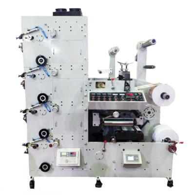 China Building material shops 4 color paper stickers flexo letterpress printing printer UV label printing machine for sale