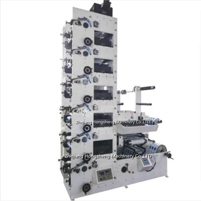 China Building Material Shops Shrink Flexo Label Printer 6 Color Flexo Label Printing Machine for sale