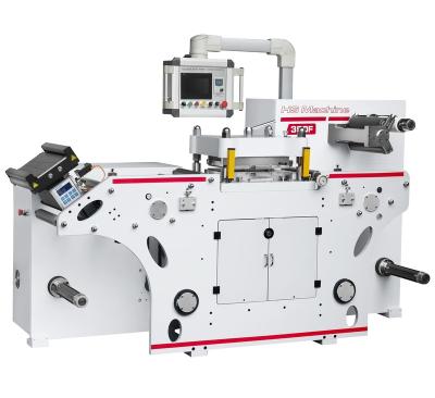 China Garment Shops High Speed ​​Printed Label Flat Bed And Rotary Die Cutting Machine for sale