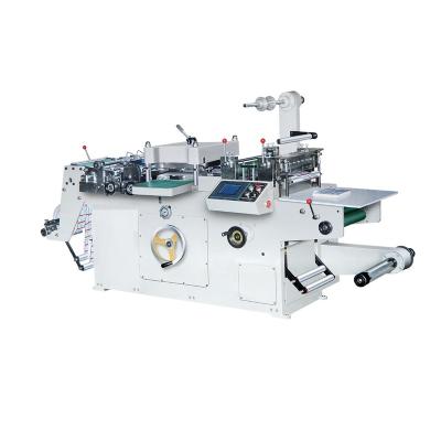 China Garment Shops Adhesive Label Automatic Flat Layer Sticker Die Cutting Machine for sale