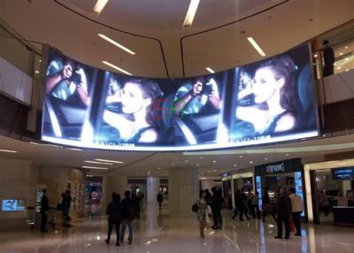 China 5mm Pixel Pitch Curved LED Panels 1/16 Scan Constant Current Commercial LED Displays for sale