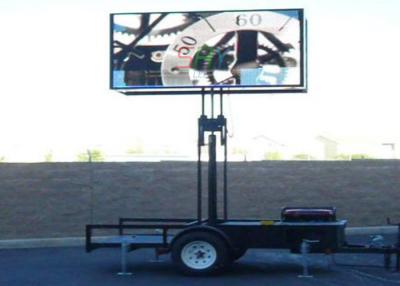 China 10mm Truck Mounted LED Screen , Outdoor DIP346 Mobile LED Screen Trailer for sale