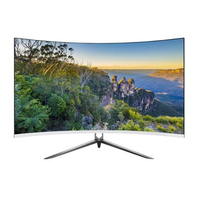 China 1080P Curved White 1K PC LED Nvision 75Hz VA FHD 1920 x 1080 Curved TFT Frameless Display 32