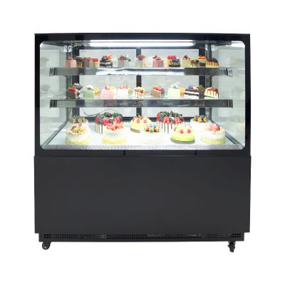 China Single-temperature Cold Showcase Food Cabinet Bread Refrigerator Bakery Fridge Cake Display Cake Fridge Counter for sale