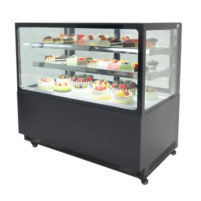 China Single-temperature Cold Counter Pastry Cabinet Bread Display Bakery Fridge Food Fridge Cake Refrigerator Showcase for sale