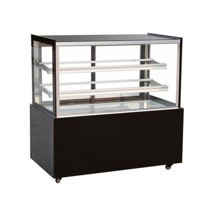 China Refrigerated Pastry Cabinet Bread Display Cake Showcase Single-temperature Food Fridge Counter Cake Showcase Cold Fridge Bakery for sale