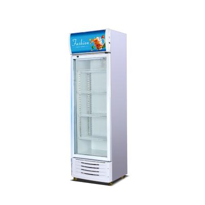 China Single-Temperature Upright Freezer Commercial Glass Door Beverage Fridge Display Beverage Cooler Beer Bottle Fridge for sale