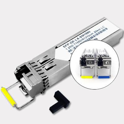 China Promotion 1310nm 1.25Gb/s SFP module transceivers 20KM SFP transceiver module PIN LC DDM fiber optic transceiver module HST-SFP-GE-LX-SM1310-BIDI-LC for sale