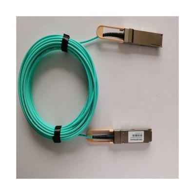 China / QSFP28-100G-AOC5M Active Fiber Optic Cable 100Gb/s 850nm 5m OM3 OFNP Popular Active Fiber AOC Optical Cable for sale