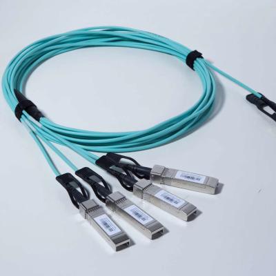 China Telecom Promotion 40Gb/s QSFP-AOC5M Optical Cable QSFP+ Active To QSFP+ Fiber Optic Cable 850nm OFNP OM3 Fiber Optic AOC Cable for sale