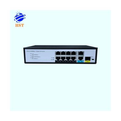 China / New Product Fiber POE Switch 8 Ports 10/100/1000Mbps+ 2 Gigabit+1 SFP POE Switch Distance 100m Fiber 20Gbps Ethernet Switch for sale