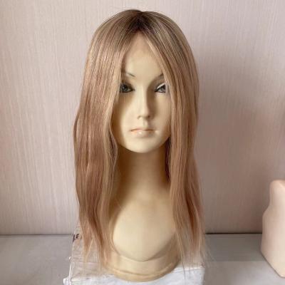 China Silky Straight Hair Ash Blonde Base Silicone Wig Yefine Wave Wig for sale