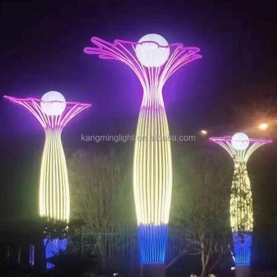 China Commercial Use Landscape Lamp Tree Street Decoration Light Tunnel Park Festival Light Led Ball for sale