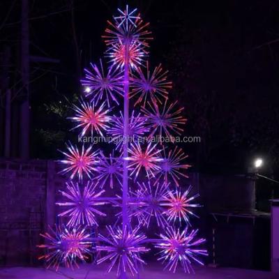 China NEW DESIGN 3D CHRISTMAS TREE DYNAMIC TREE FIREWORKS TREE STREET DECORATION WALK ILLUMINATION for sale