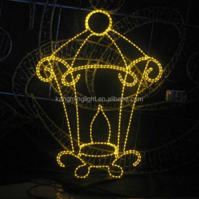 China 2D STRCTURE HOT SALE RAMADAN DECORATION FIXTURE LED LANTERN SCULPTURE for sale