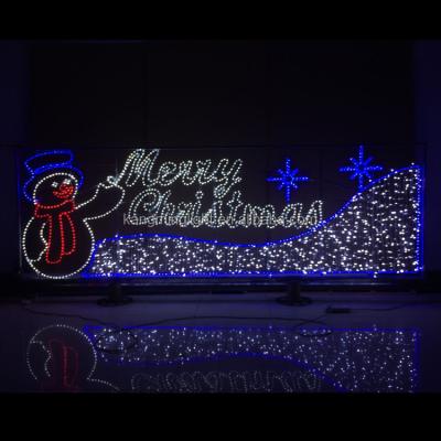 China 2D PATTERN LIGHTING HOT SALE SANTA CLAUS SAYING MERRY CHRISTMAS FESTIVAL ILLUMINATION PATTERN LIGHT for sale