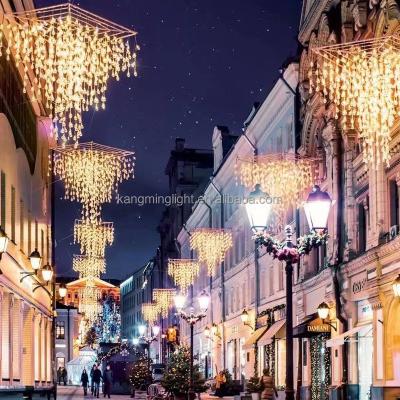 China Commercial Use Street Decoration Structure Illumination Pattern Cross Light for sale