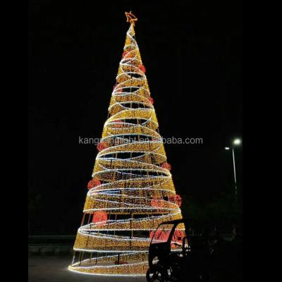 China 3D LIGHTING SALE CHRISTMAS TREE 10m SIZE CHRISTMAS TREE WARM LIGHT for sale