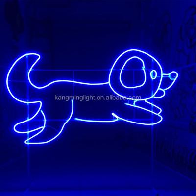 China BEAUTIFUL Garden LED DIGIT DOG PATTERN LIGHT ZOOM ANIMALS SCULPT PVC SILICA GEL NEON NEON for sale