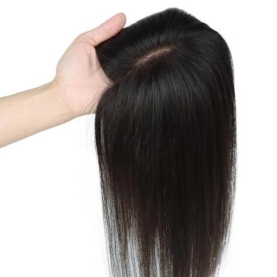 China 5X5inch Base 5X5inch Virgin Brazilian Straight Mono Lace Hair 2.5x5inch Top And Bottom Mono Hairpiece Fashionable Hairpieces For Women for sale