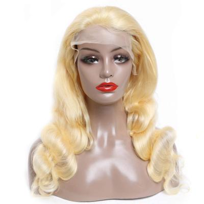 China Body Wave China Lace Wig Vendors Wholesale Russian Blonde Cheap Lace Front Wig Hair HD Good Quality Price 613 for sale