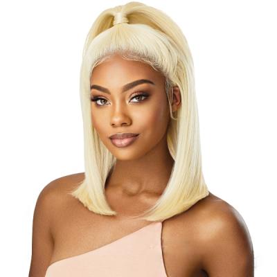 China 613 Blonde 100 Virgin Lace Front Wigs Unprocessed Silky Straight Human Hair 13x4 Pluckedstraight Lace Frontal Front Wig Pre Pluckedstraight for sale