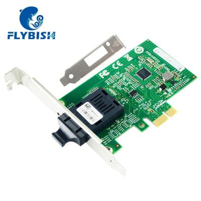 China Desktop Network Card 1000base Fiber PCI Express x1 Chipset Intel I210 Adapter NIC SC Port I210-SC1 for sale