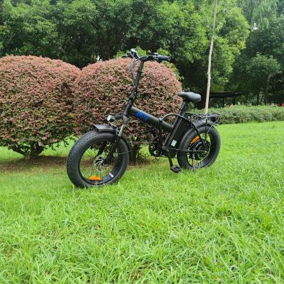 China Full Suspension Fat Frame Aluminum Alloy Folding Beach City Bicycle Electric Bike for sale