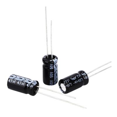 China Lighting 47uf 50v Power Supply Aluminum Electrolytic Capacitor For Ceiling LED Lighting Power PCBA Board 6*7mm 6*11mm for sale