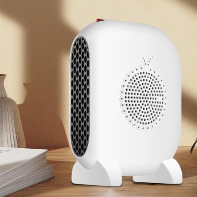 China Custom Easy Use Household Electric Fan Mini Air Fast Heating Fan Heater Fan 800W Portable Office Desktop for sale