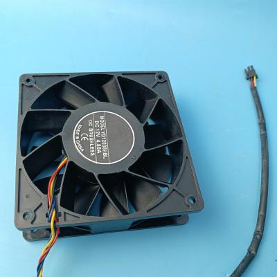 China 12v DC Fan 1.24A 120mm Ball Bearing Computer Fan Brushless Axial Fan High Power Workshop Machinery Repairs for sale