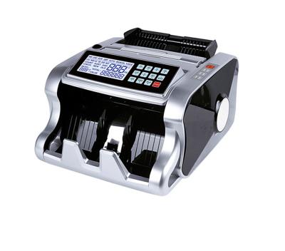 China Bank Currency Counting Machine Automatic LCD Detection Restaurant Bill Counter Ultraviolet/Magnetic Display AL-6600 for sale