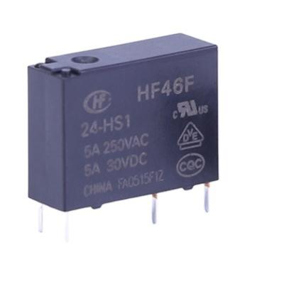 China Original genuine HF46F/5-12-24- ultra-thin epoxy relay HS1T 5A direct offer for sale