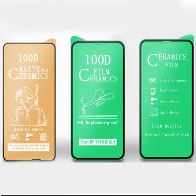 China Nano Ceramic Film 100D Full Cover 9H Clear Ceramic Glass Screen Protector For iphone X 11 pro xs max 12mini max 12 pro for sale