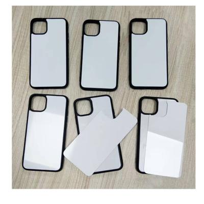 China Wholesale Custom Printing Shockproof 2D TPU Cell Phone Case Sublimation Blank Aluminum 2D Phone Case For Iphone for sale