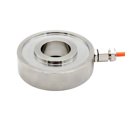 China SOPHX-001 50,100,200,500,1000N Force Measurement Donut Load Cell Ring Type Compression Washer Load Miniature Cell for sale