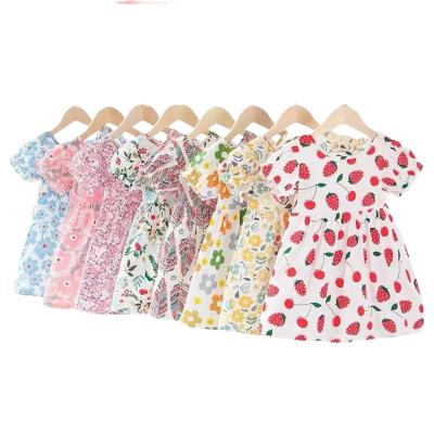 China Anti-wrinkle Summer Kids Girls Fashion Casual Dress Cute Baby Cotton Dress wholesale for sale