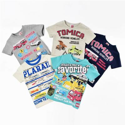 China Wholesale Boys and Girls Anti-Shrink Summer Cotton Baby Kids Print T-shirt Clothing Short Sleeve Soft Casual Suits for sale