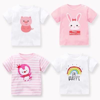 China Fashionable Children's Cartoon T-shirt Clothes Summer Anti-Shrink Girls Comfortable Printed Children's T-shirt T-shirt for sale