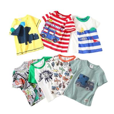 China 2022 Summer Fashion Children's Short Sleeve T-shirt Hot Selling Children's Clothing Anti-Shrink Pure Cotton Tops Printed Kid's T-shirt for sale