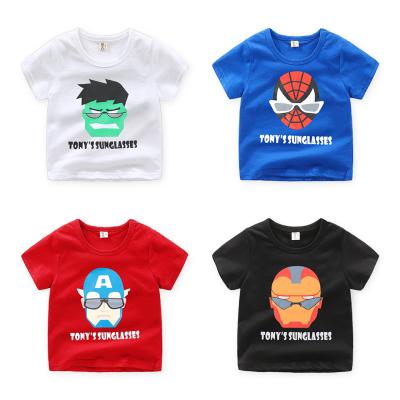 China 2022 Children's 100% Cotton Short Sleeve T-shirt Boys And Girls Anti-Shrink Use Casual Summer Baby Half Sleeve T-shirt for sale