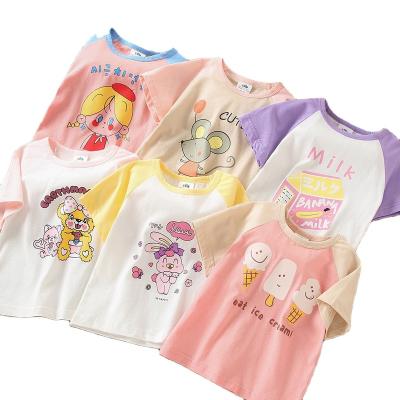 China Summer anti-shrink children's clothing boys short sleeve T-shirt girls tops children's clothing T-shirt for sale