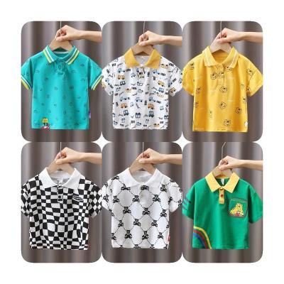 China Lovely Kids Anti-Shrink T-shirt Cartoon Fashion Men And Women Lovely Baby Sleeves Short Jacket Wear for sale