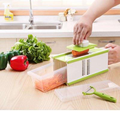 China Sustainable Vegetable Tools Multifunctional Potato Cutter Veggie Chopper Vegetable Slicer Grater Grater Vegetable Cutter for sale